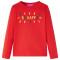 Tricou pentru copii cu maneci lungi, rosu, 104 GartenMobel Dekor