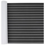 VidaXL Pardoseala autoadezivă pentru bărci gri &icirc;nchis și alb 240x90 cm EVA Foam