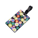 Eticheta pentru identificare bagaje, 6,5 x 10 cm, Flori multicolor, Crisalida