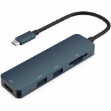 Adaptor USB-C - HDMI USB SD TF HP DHC-CT203