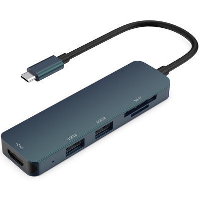 Adaptor USB-C - HDMI USB SD TF HP DHC-CT203 foto