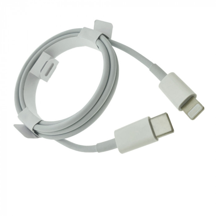 Cablu tip Lightning la USB-C, pentru Apple, A1703, 1m, alb, in blister, A2347