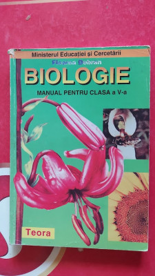 BIOLOGIE CLASA A V A FLOAREA DOBRAN EDITURA TEORA foto