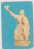 CARTE POSTALA SCULPTURA ION JALEA/PACE, Necirculata, Fotografie