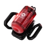 Masturbator automat INTOYOU Vexor, cu m&acirc;nere, 6 funcții de sucțiune, 9 funcții de penetrare automată, 10 funcții de vibrație, roșu