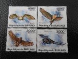 Burundi -Fauna ,bufnite-serie completa ,MNH, Nestampilat