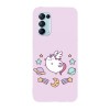 Husa compatibila cu Oppo A96, Viceversa, model Unicorn Pusheen, Silicon, TPU, Transparent, Carcasa