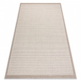 Covor SPRING 20411558 linii, cadru sisal, buclat - b&eacute;zs, 120x170 cm, Dreptunghi