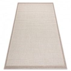 Covor SPRING 20411558 linii, cadru sisal, buclat - b&eacute;zs, 80x150 cm