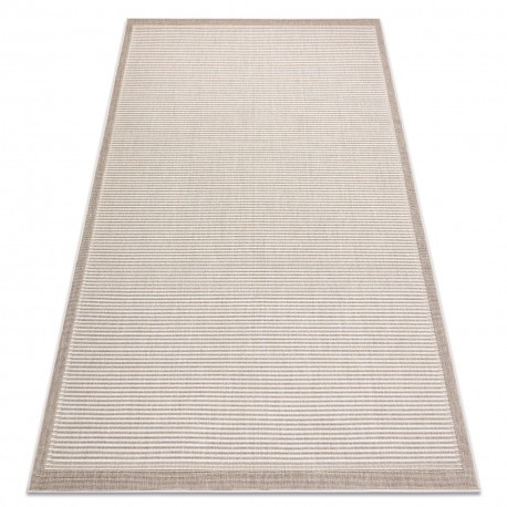 Covor SPRING 20411558 linii, cadru sisal, buclat - b&eacute;zs, 120x170 cm