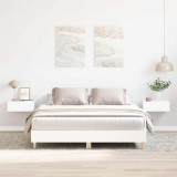 VidaXL Cadru de pat fără saltea, alb, 140x200 cm, lemn prelucrat