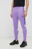 Adidas pantaloni de antrenament Tiro culoarea violet, cu imprimeu