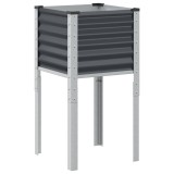 Cumpara ieftin Jardiniera de gradina antracit 45x45x88 cm otel