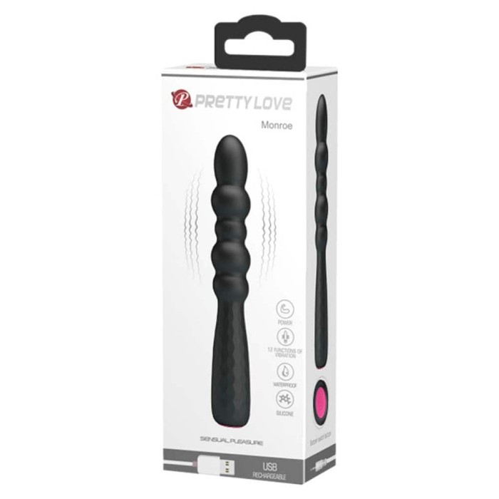Monroe - Vibrator, negru, 18.5 cm