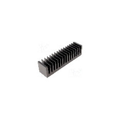 Radiator extrudat, aluminiu, 37.5mm x 160mm, neagra, FISCHER ELEKTRONIK - SK85/37,5/SA