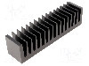 Radiator extrudat, aluminiu, 37.5mm x 160mm, neagra, FISCHER ELEKTRONIK - SK85/37,5/SA foto