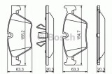 Set placute frana,frana disc BMW Seria 3 Touring (E91) (2005 - 2012) BOSCH 0 986 494 117