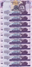 MALAWI lot 10 buc. X 20 kwacha 2019 UNC!!! foto