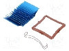 Radiator extrudat, aluminiu, 37.5mm x 37.5mm, albastru, Advanced Thermal Solutions - ATS-50375G-C1-R0 foto