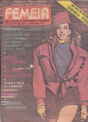 bnk rev Femeia - februarie 1990 - anul XLIII nr 2 foto