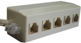 Distribuitor telefon 5x6P/4C (RJ11),priza telefon 5x6P/4C (RJ11) - 129371