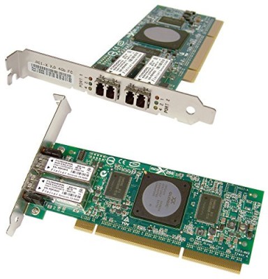 Placa de retea Fiber Channel HP Qlogic AB379-60101 PCI-X 2.0 FC Dual Port 4GB FC2410401-70 E foto