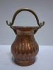 Vas din cupru cu toarta din bronz - obiect decorativ vintage