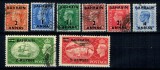 Bahrain 1950/51 - Uzuale George VI, serie stampilata incompleta