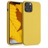 Cumpara ieftin Husa pentru Apple iPhone 12 / iPhone 12 Pro, Fibre vegetale, Galben, 52738.06