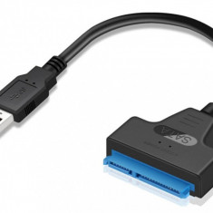 Cablu adaptor convertor USB 3.0 - SATA 22 pini pentru HDD si SSD