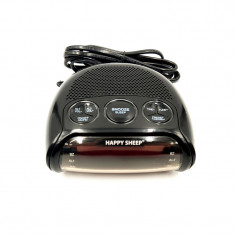 Radio cu ceas Happy Sheep, FM/AM, 230 V, indicator banda, control volum, alarma, ecran digital, Negru