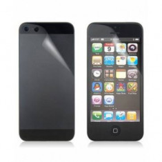 Folie Protectie Ecran Apple iPhone 5,5S Fata+Spate Transparenta (Pachet 5 Buc) O foto