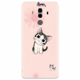 Husa silicon pentru Huawei Mate 10, Cute Cat 101