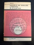 Modele de analize literare şi stilistice - 123 lyceum