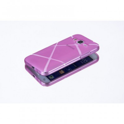 Husa Ultra Slim X-LINE Samsung J500 Galaxy J5 Hot Pink foto