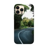 Husa compatibila cu Apple iPhone 14 model Forest road, Silicon, TPU, Viceversa, Transparent, Carcasa