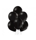 Set 100 baloane pastel negru 30 cm B105, Godan