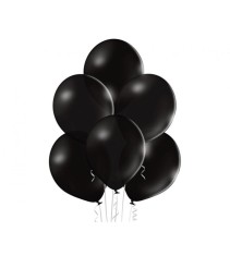 Set 100 baloane pastel negru 30 cm B105