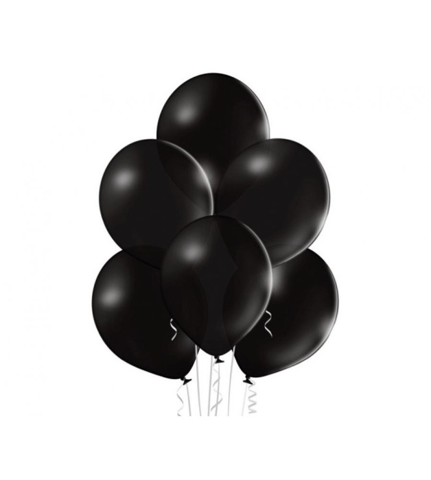 Set 100 baloane pastel negru 30 cm B105