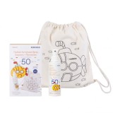 Spray de protecție solară Korres Yogurt Kids Comfort pentru corp și față SPF50 150 ml + cadou Rucsac ediție limitată