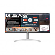 Monitor LED LG, 34 inch, 2560 x 1080 px, 400 cd/m2, 5 ms, HDMI x 2, Alb foto