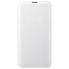 Husa Samsung Galaxy S10e G970 Textil Alba Originala Led View EF-NG970PWEGWW