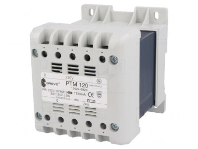 Transformator de Alimentare 120VA 230V 24V pentru Șină DIN foto