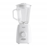 Blender Vivax BL-600G, 600 W, capacitate 1,5 L, borcan de sticla, 2 viteze, Alb