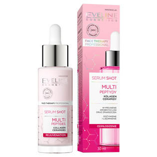 Ser pentru fata, Eveline Cosmetics, Serum Shot, Multi Peptides, Rejuvenation, 30 ml foto