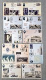 Carti postale - 150 de ani de la nasterea lui Herman Melville Fara stamila, stampile si date diferite.