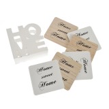Set 6 suporturi pentru pahare cu suport decorativ HOME 11 cm