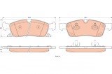 TRW GDB4604 set placute frana,frana disc