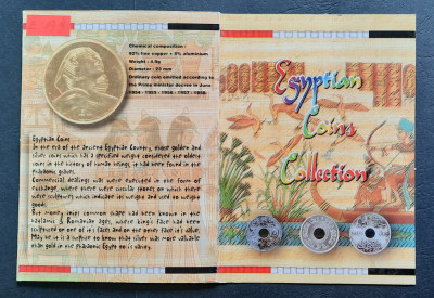 Colectie monede egiptene, 1954-1058 - A 2614 foto