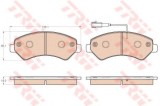 Set placute frana,frana disc PEUGEOT BOXER platou / sasiu (2006 - 2016) TRW GDB1982